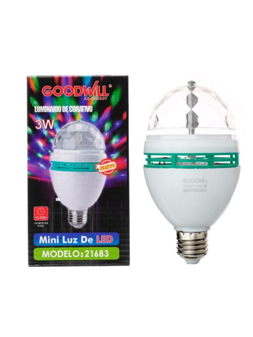 Foco Led Giratorio de Colores 3W 21683