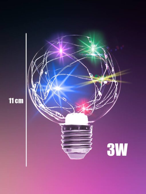 foco led esfera navideo rgb colores 3w 21783
