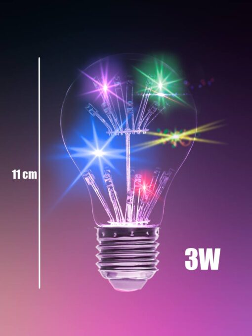 foco led navideo rgb colores 3w 21954