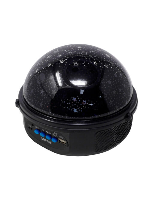 proyector multicolor giratorio led 20w con bocina 28007