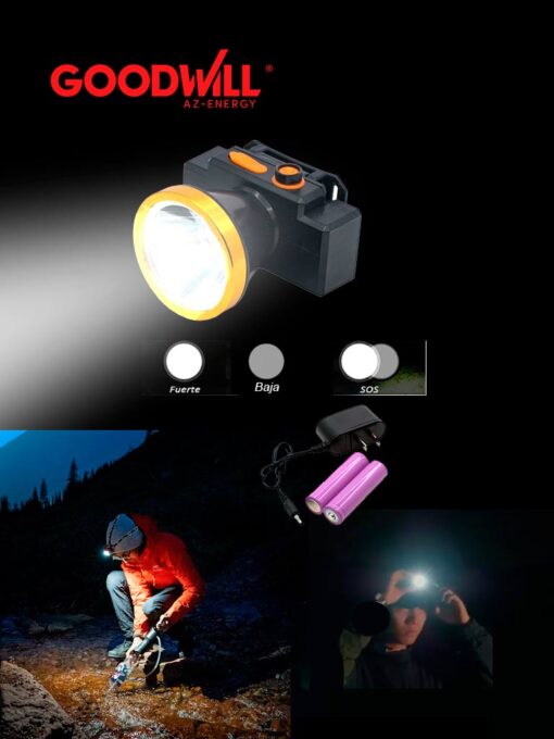 linterna minera led 69622